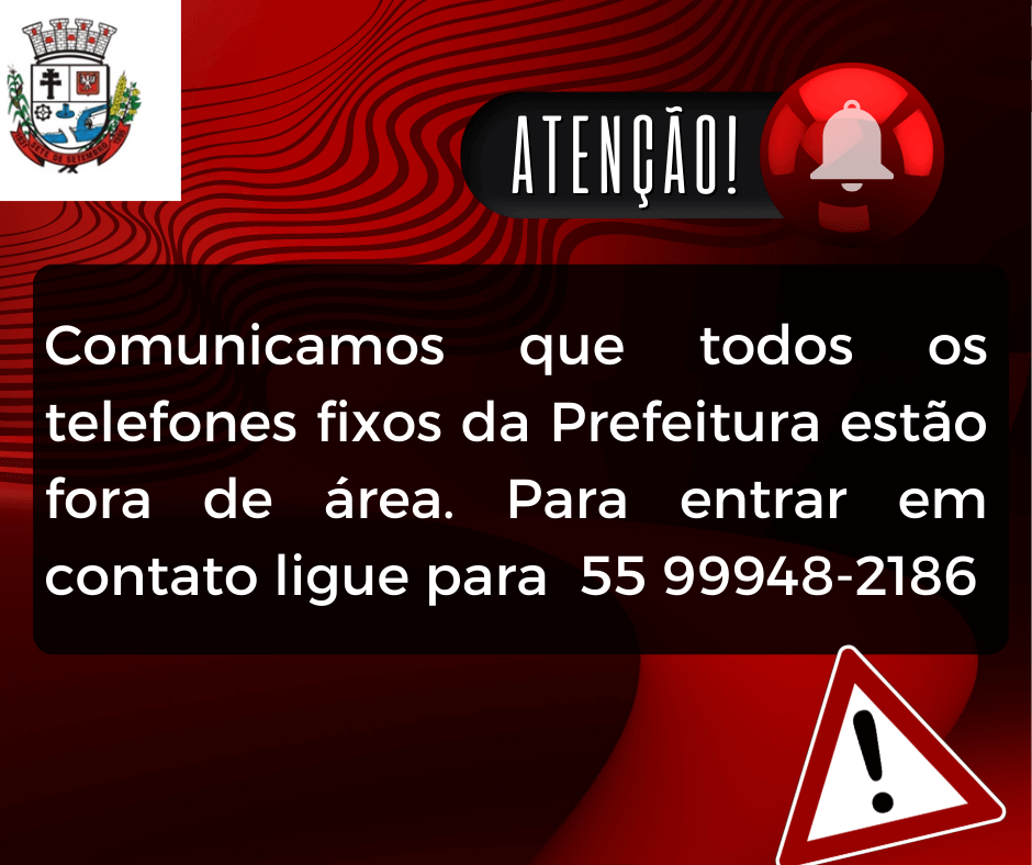 Telefone fixo fora de área